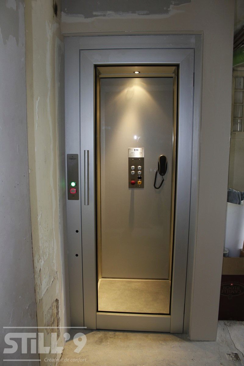 Distributeur d'ascenseur élévateur en gaine maçonnée proche de Viroflay 78