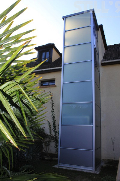 Agencer un monte charge extérieur avec fosse à Ris Orangis 91