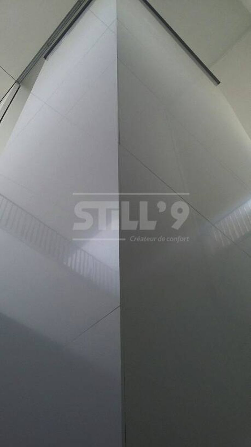 Ascenseur Domuslift avec pylône auto-portant modèle Agrafé