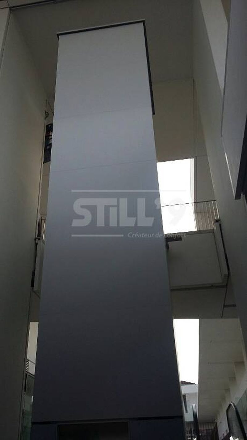 Ascenseur Domuslift avec pylône auto-portant modèle Agrafé