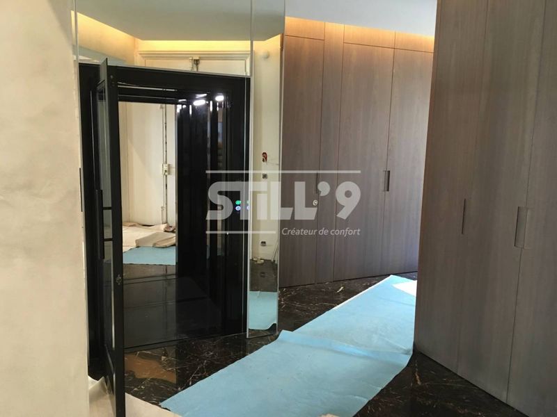 Trouver un ascenseur de luxe Domuslift modèle Standard dans un appartement haussmannien dans Paris 75