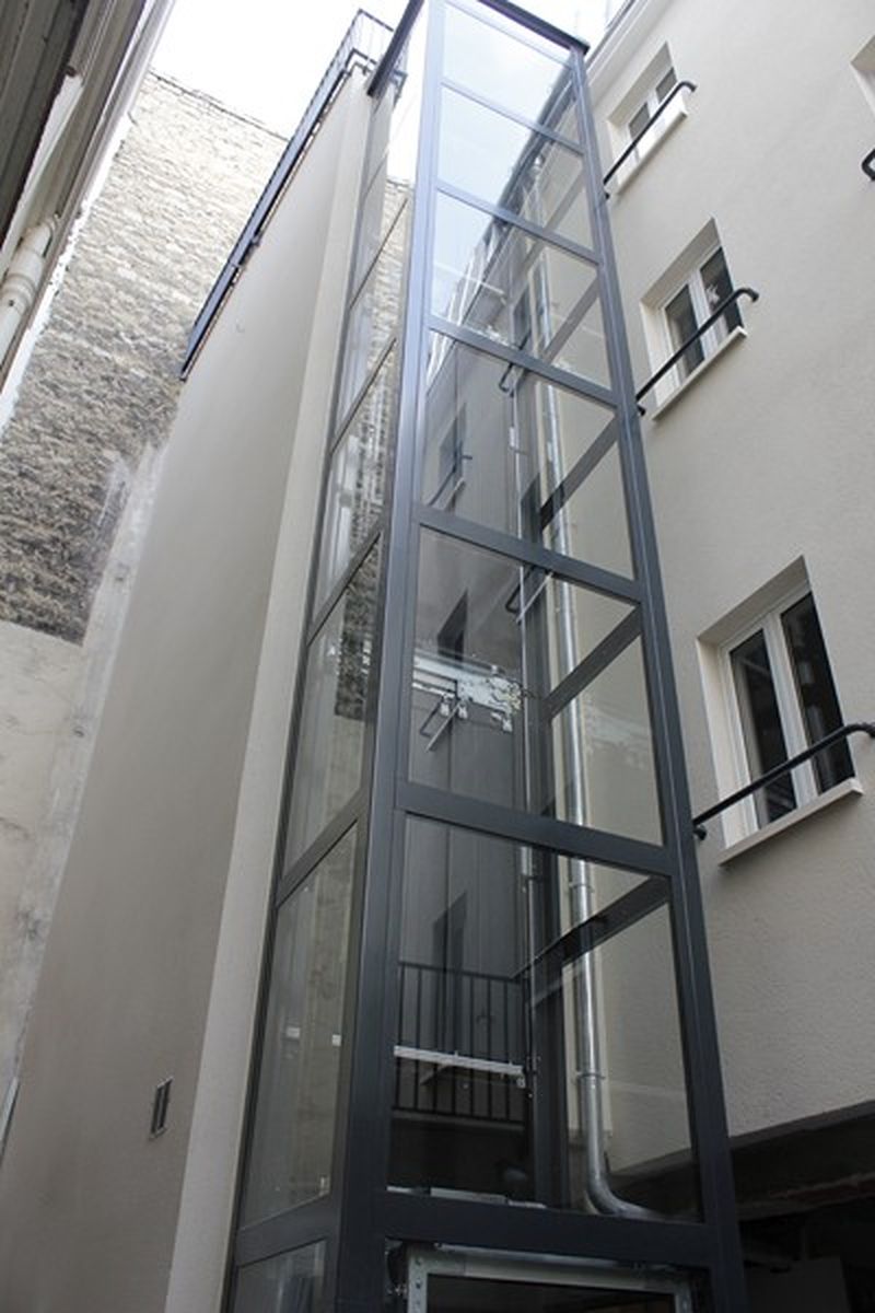 Ascenseur élévateur vitré pour copropriété proche de Paris 75